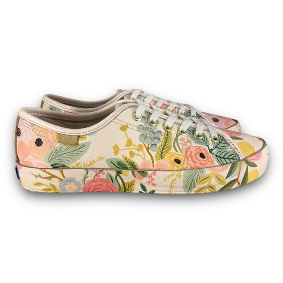 Keds Shoes - Keds Rifle Paper Co Kickstart Garden Party Sneakers WH62872 Floral Women 5.5